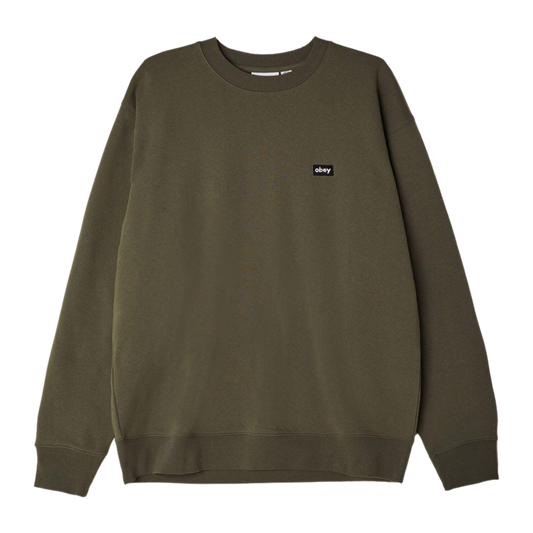 OBEY Mini box logo crewneck specialty fleece (Thyme)
