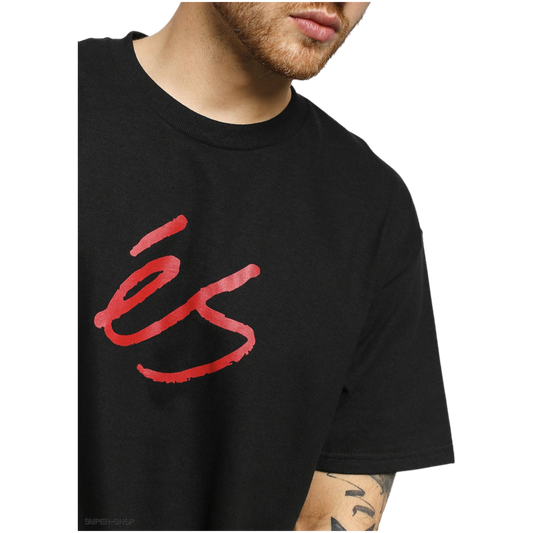 ES Script tee Black